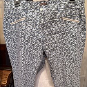 Chic Blue Patterned Women's Skinny Jeans